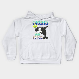 Orcas for Peace Kids Hoodie